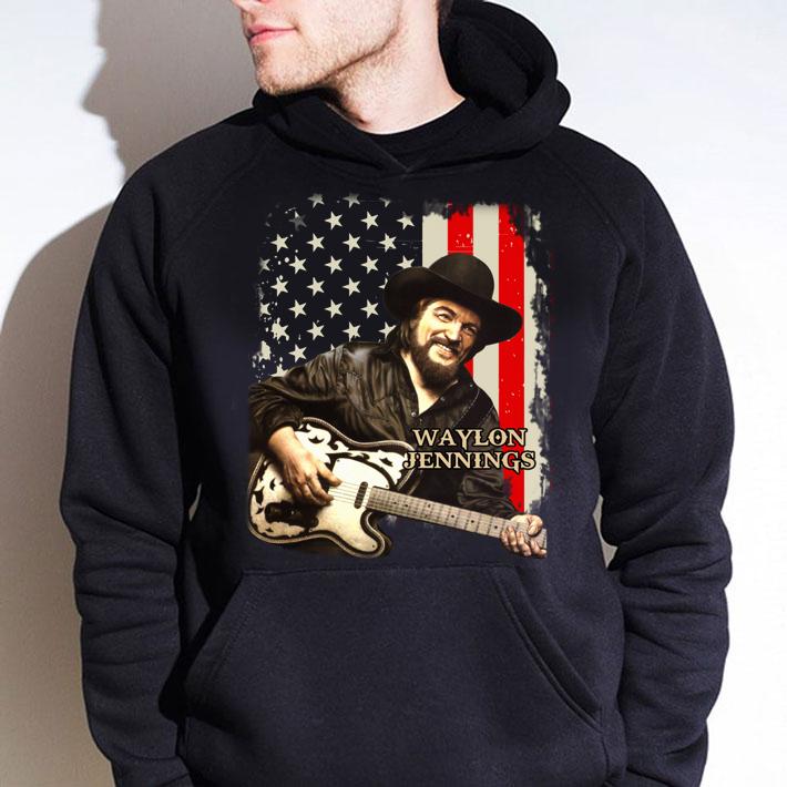 Original Waylon Jennings American Flag t-shirt hoodie