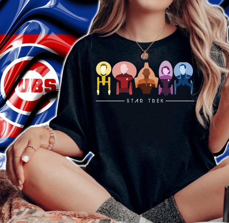 Characters Star Trek On Ship t-shirt woman shirt