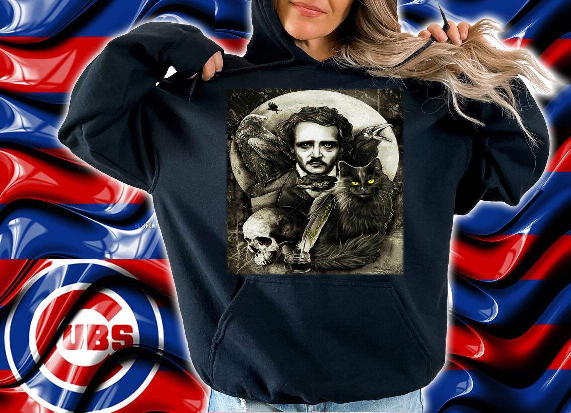 The Raven and The Black Cat Edgar Allan Poe t-shirt hoodie