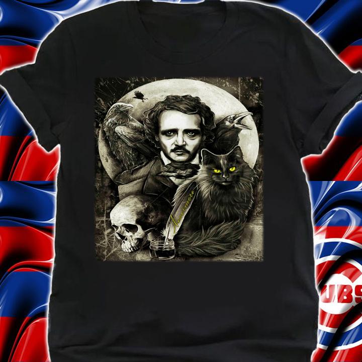 The Raven and The Black Cat Edgar Allan Poe t-shirt shirt