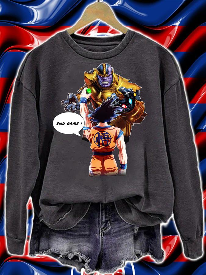 Goku vs Thanos end game t-shirt sweatshirt