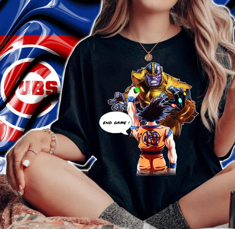 Goku vs Thanos end game t-shirt woman shirt