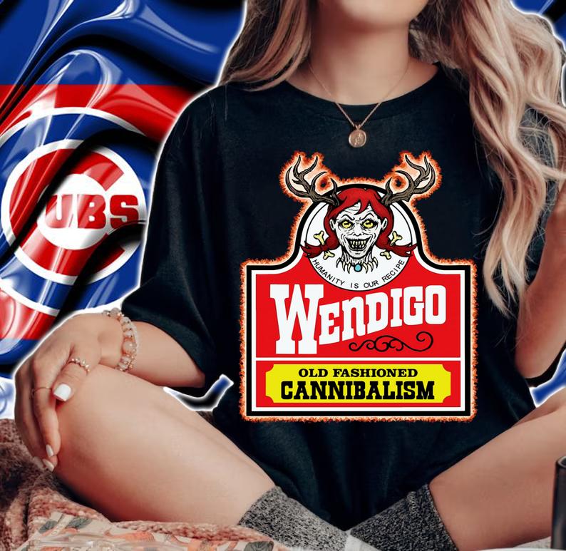 Premium Wendigo old fashioned cannibalism Wendy's Logo t-shirt woman shirt
