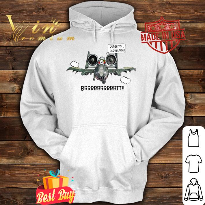 Snoopy curse you red baron brrr t-shirt hoodie