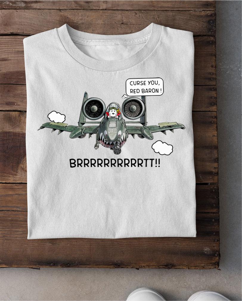 Snoopy curse you red baron brrr t-shirt shirt
