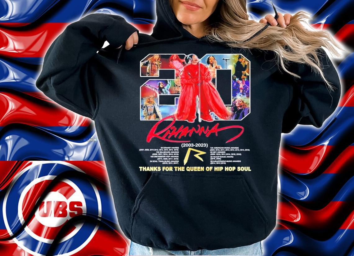 20 Years 2003-2023 Rihanna Signature Thanks For The Queen Of Hip Hop Soul Shirt t-shirt hoodie