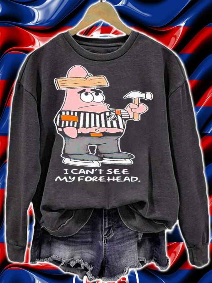 Bring hockey back I can't see my forehead shirt t-shirt sweatshirt