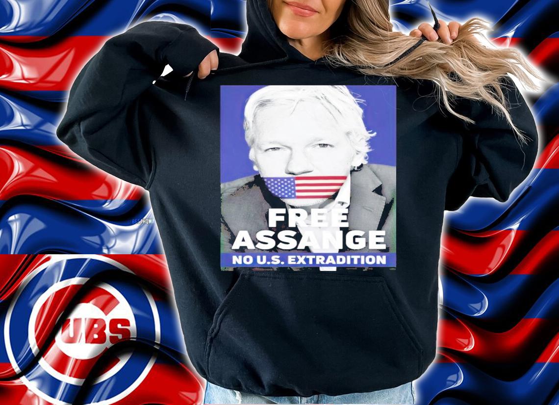 Free Assange no U.S. extradition shirt t-shirt hoodie