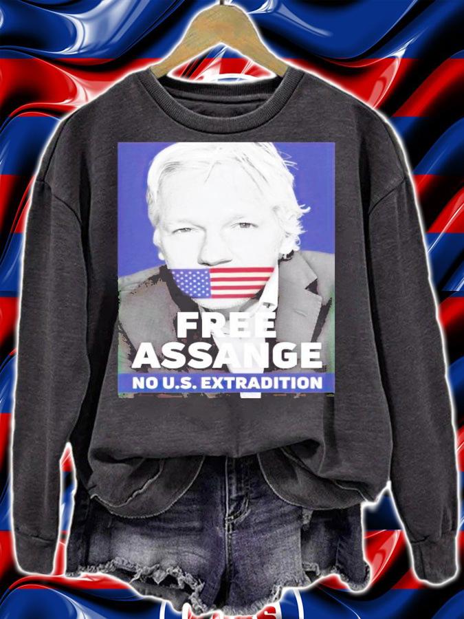 Free Assange no U.S. extradition shirt t-shirt sweatshirt