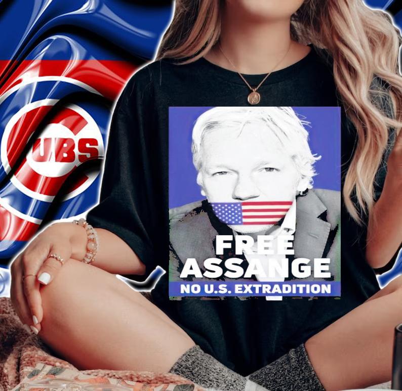 Free Assange no U.S. extradition shirt t-shirt woman shirt
