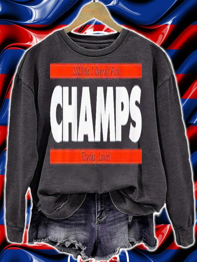 No. 1 Overall Pick Champs Thanks Loviel 2023 Shirt t-shirt sweatshirt