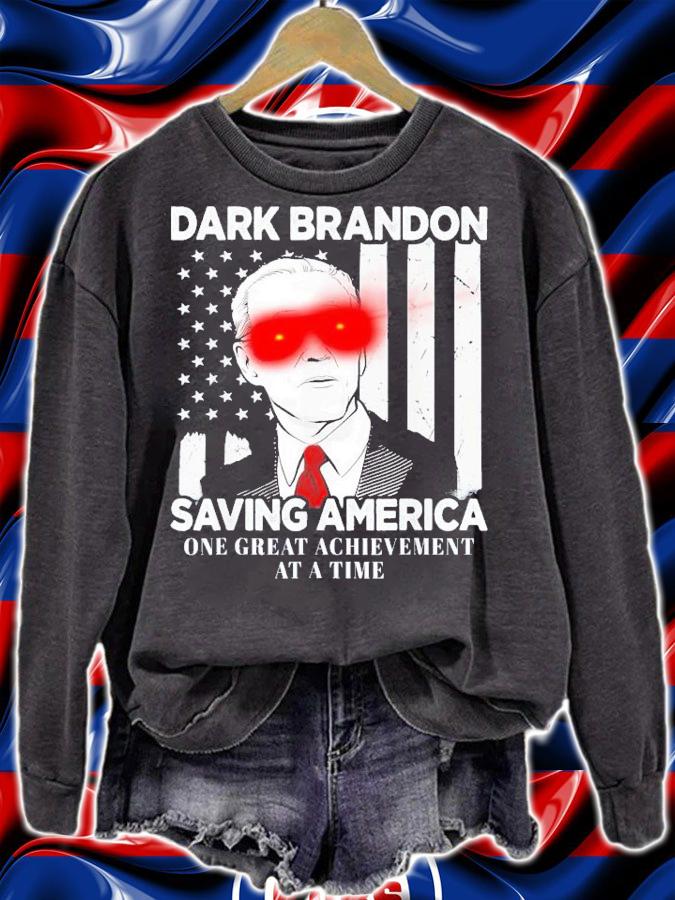 Biden Dark Brandon Saving America One Great Achievement At A Time T-Shirt t-shirt