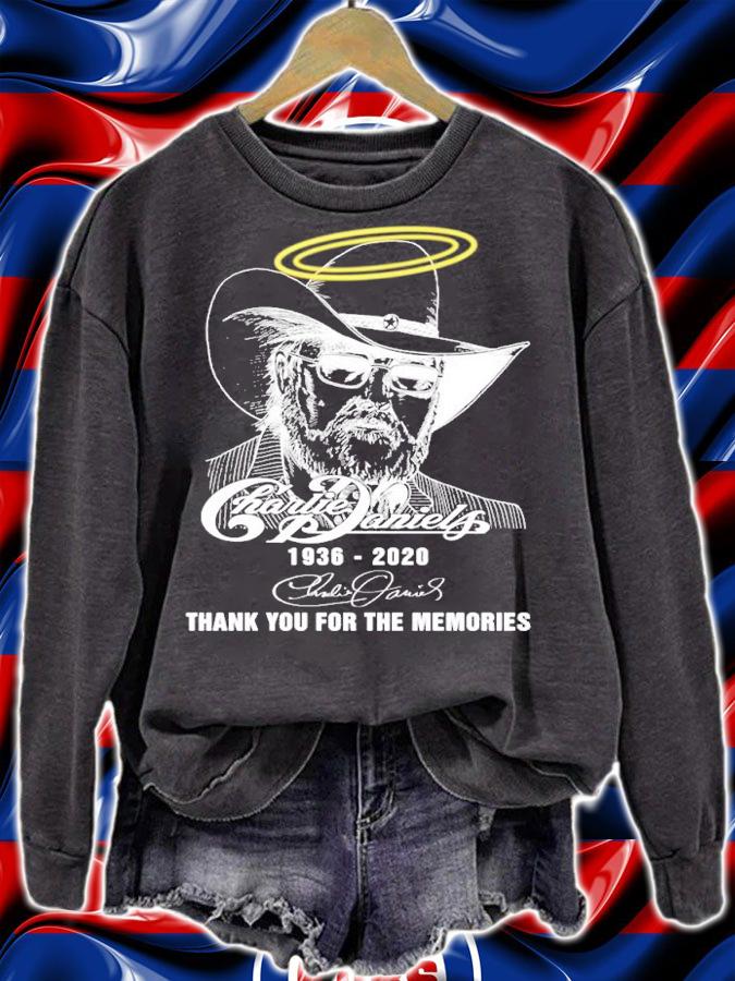 Charlie Daniels 1936 2020 thank you for the memories shirt t-shirt sweatshirt