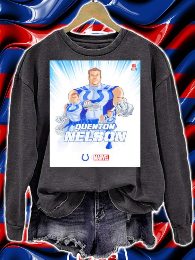 NFL Quenton Nelson Indianapolis Colts X Marvel Shirt t-shirt