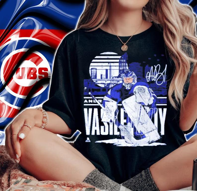 Andrei Vasilevskiy Tampa Bay Player Skyline Hockey Signatures Shirt t-shirt