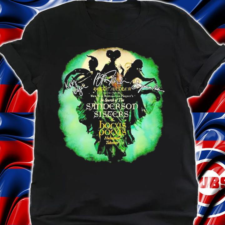 Sanderson Sisters Hocus Pocus signatures shirt t-shirt