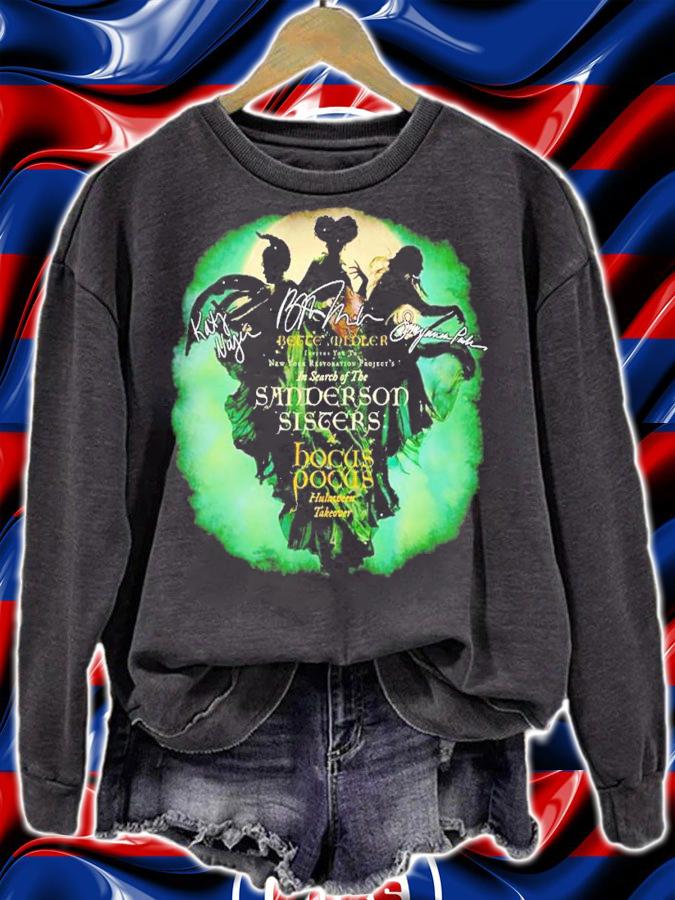Sanderson Sisters Hocus Pocus signatures shirt t-shirt