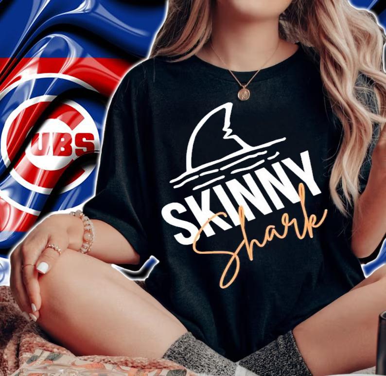 Skinny Shark Tank White Shark Skinny Shark Tank shirt t-shirt woman shirt
