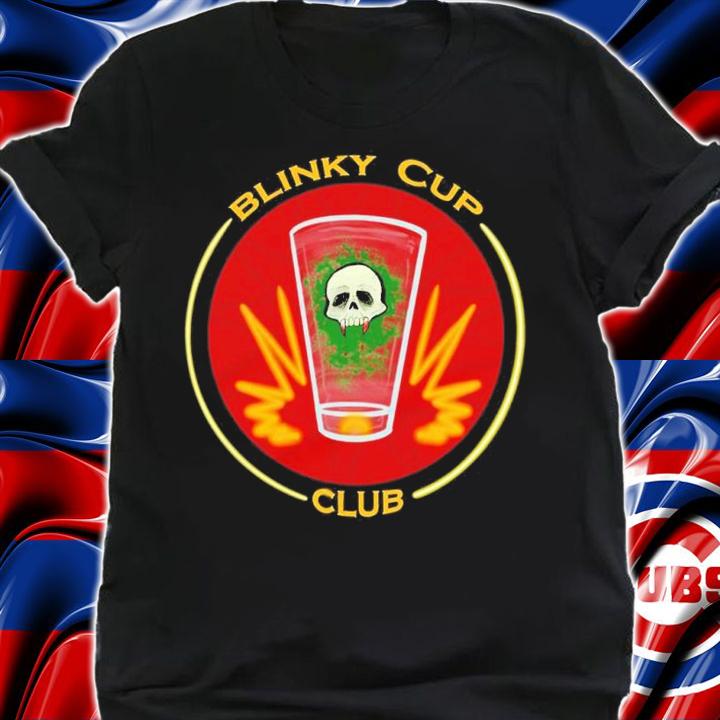 Theme Park Bar Blink Cup Club- Red shirt t-shirt shirt