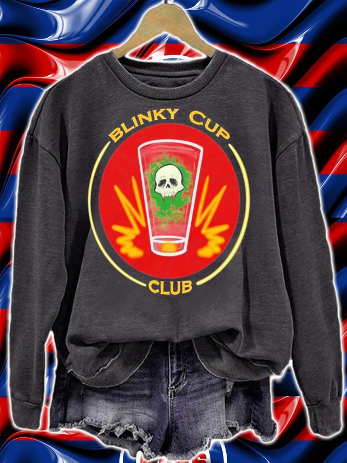 Theme Park Bar Blink Cup Club- Red shirt t-shirt sweatshirt