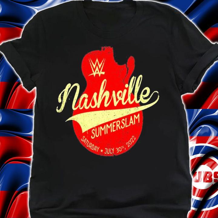 WWE SummerSlam 2022 Nashville Guitar shirt t-shirt shirt