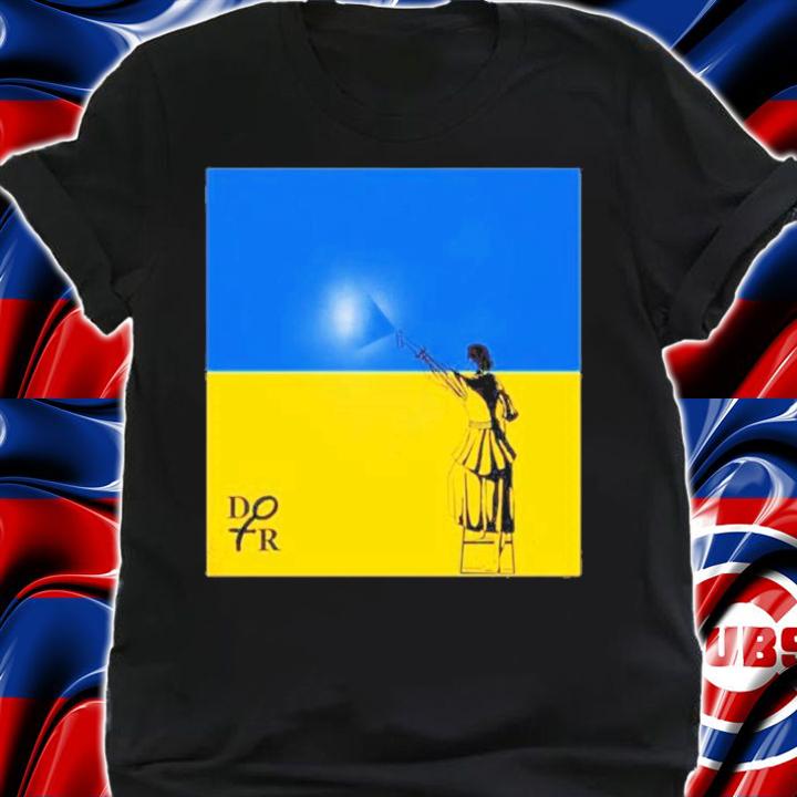 Dotrdotr Spray Paint Ukraine Volodymyr Zelensky T-Shirt t-shirt
