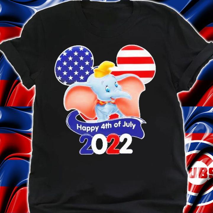 Dumbo The Elephant Flag 4th Of July Colorful Disney Graphic Cartoon T-Shirt t-shirt