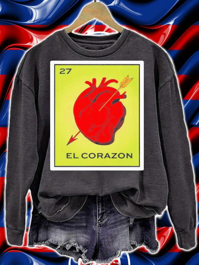 El Corazon Loteria Card Shirt t-shirt