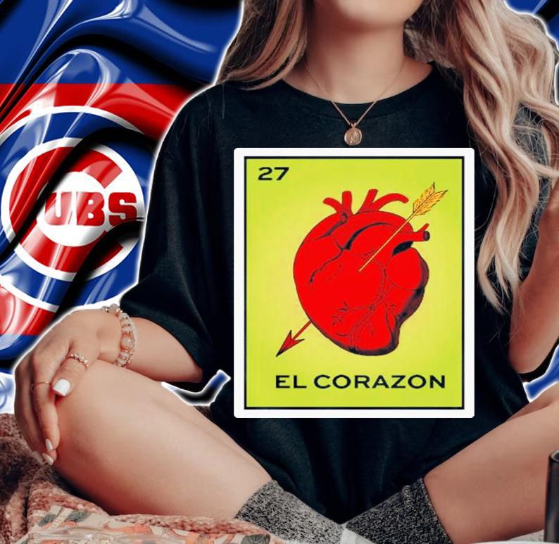 El Corazon Loteria Card Shirt t-shirt