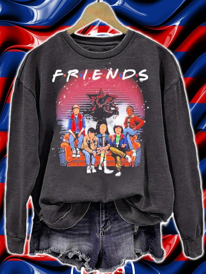 Friends Stranger Things Characters TV Show Shirt t-shirt