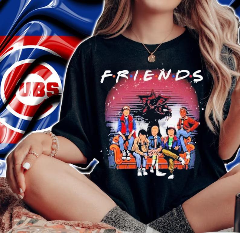 Friends Stranger Things Characters TV Show Shirt t-shirt