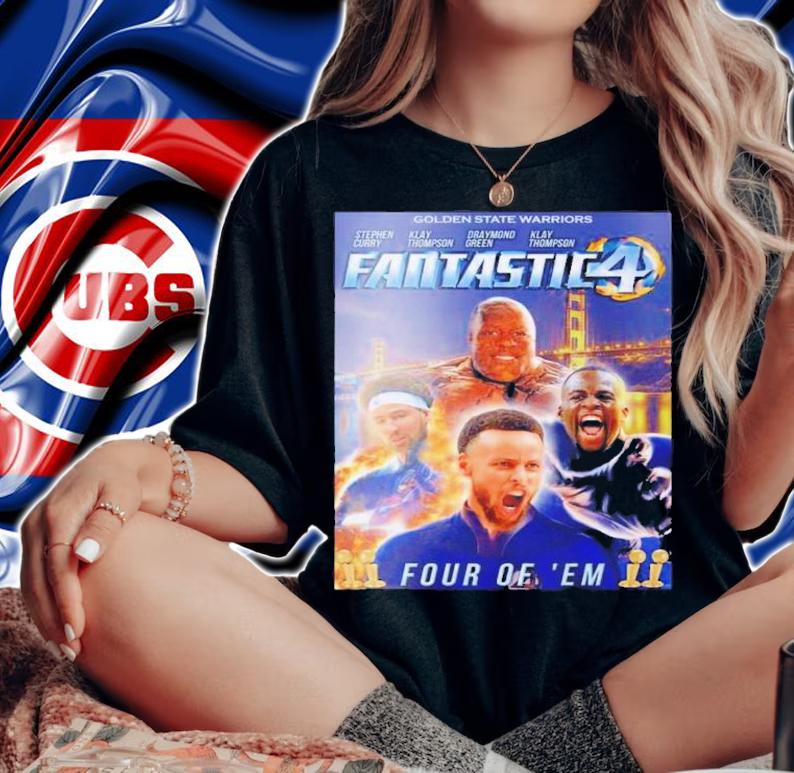 Golden State Warriors Fantastic 4 Four Of 'Em T-Shirt t-shirt