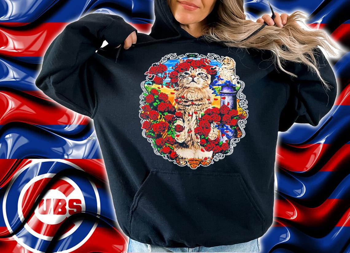 Grateful Cats And Roses Grateful Dead Band Shirt t-shirt