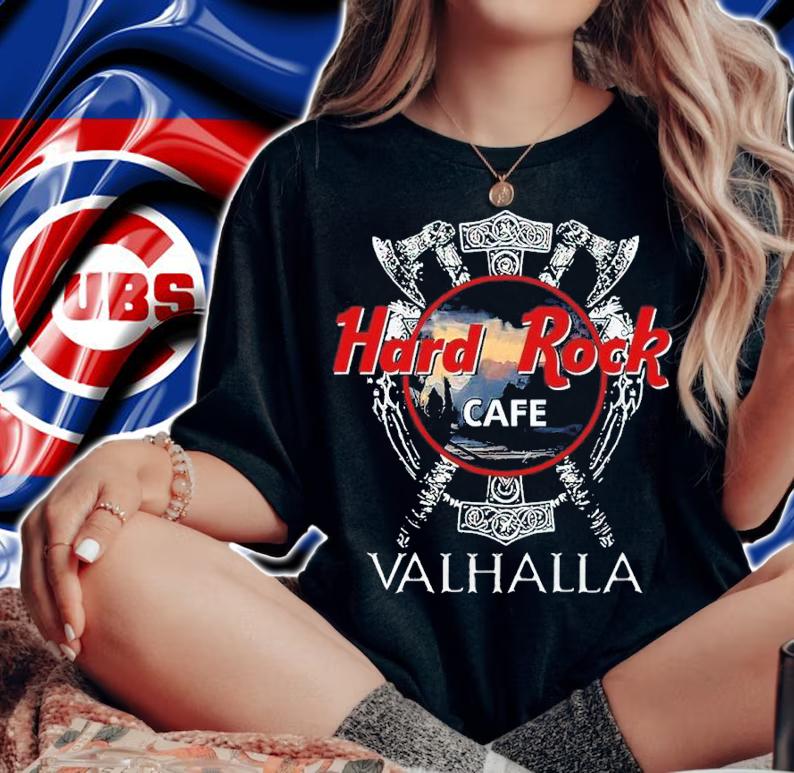 Hard Rock Cafe Valhalla Vikings Shirt t-shirt
