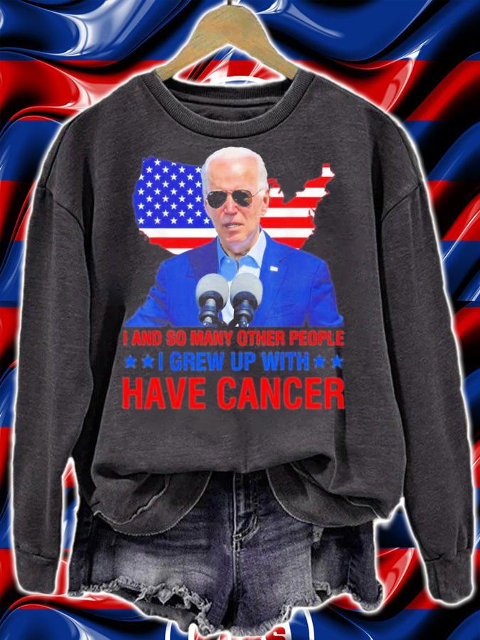 Joe Biden I And So Many Other People I Grew Up With Has Cancer T-Shirt t-shirt