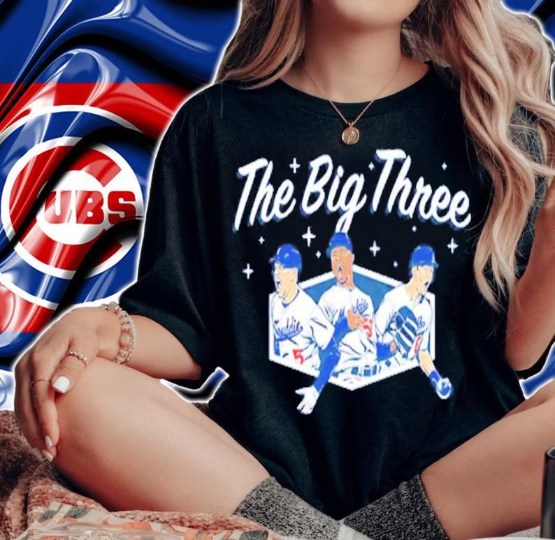 Los Angeles Baseball The Big Three shirt t-shirt woman shirt