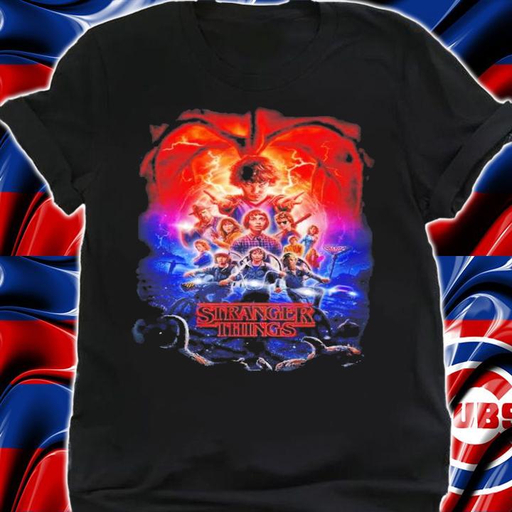 Stranger Things Group Shot Poster Fade T-Shirt t-shirt shirt