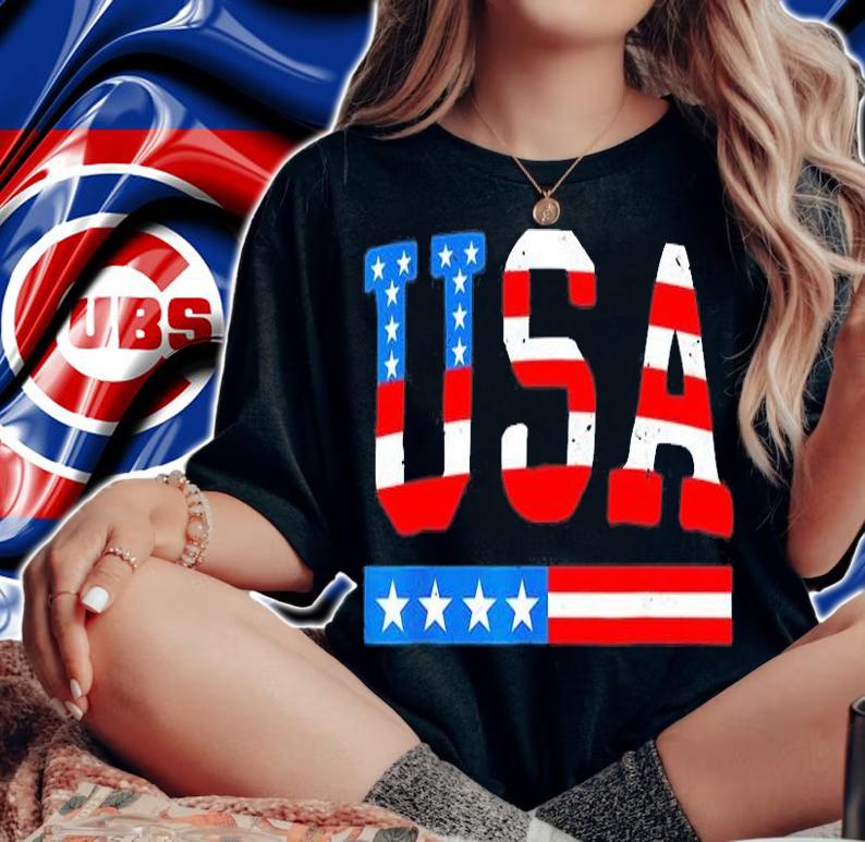 USA Flag American 4th of July Merica America Flag USA T-Shirt t-shirt
