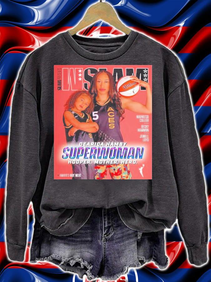 WSLAM Dearica Hamby Superwoman Hooper Mother Hero Shirt t-shirt