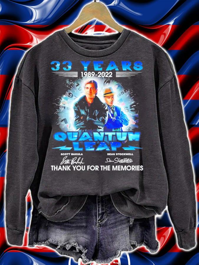 33 years 1989-2022 Quantum Leap signatures shirt t-shirt sweatshirt