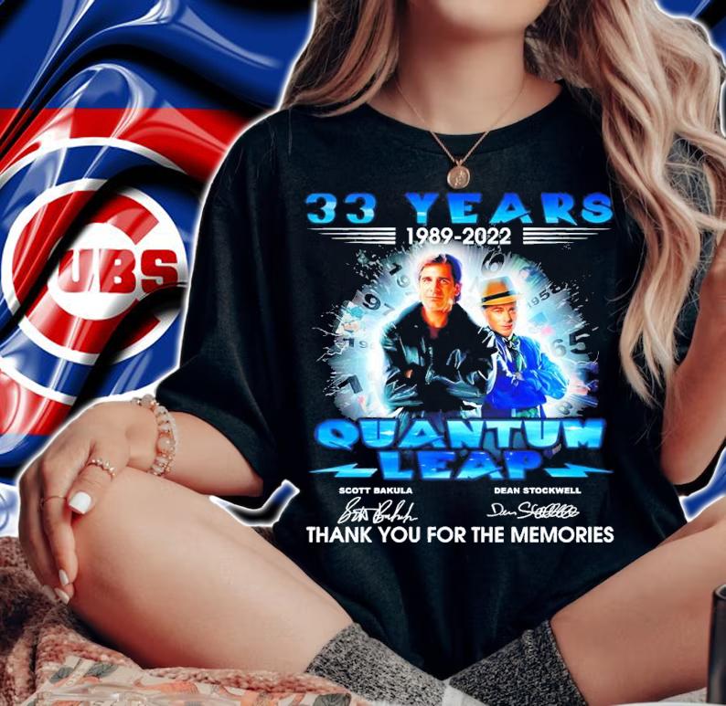 33 years 1989-2022 Quantum Leap signatures shirt t-shirt woman shirt