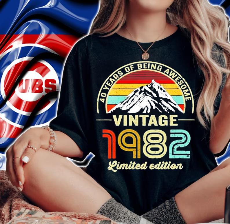 40 Years Old Vintage 1982 Limited Edition T-Shirt t-shirt