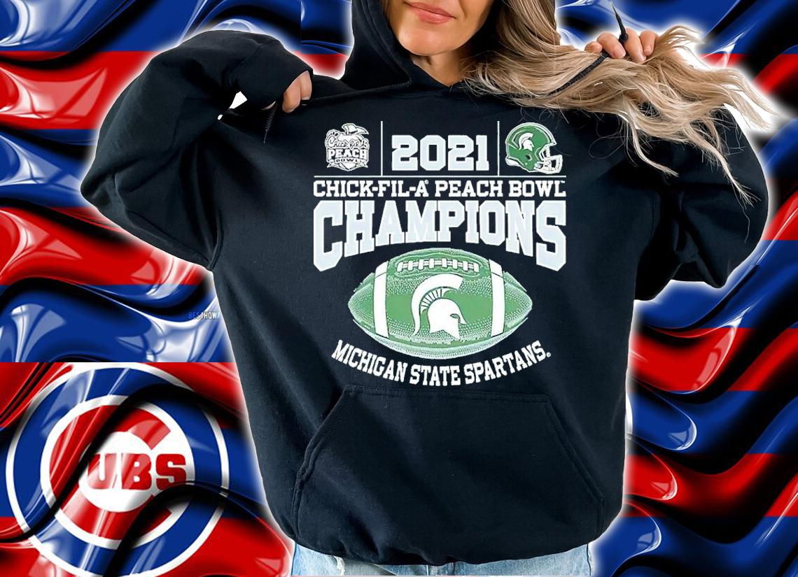 2021 Chick-fil-a Peach Bowl Champions Michigan State Spartans Shirt t-shirt hoodie