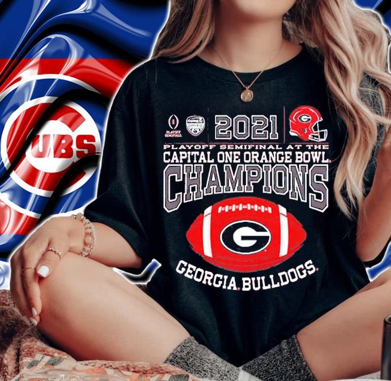 2021 Playoff Semifinals at the Capital One Orange Bowl Champions Georgia Bulldogs shirt t-shirt woman shirt