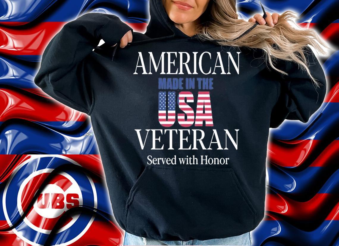 American Veteran Served with Honor Made in the USA T-Shirt t-shirt hoodie