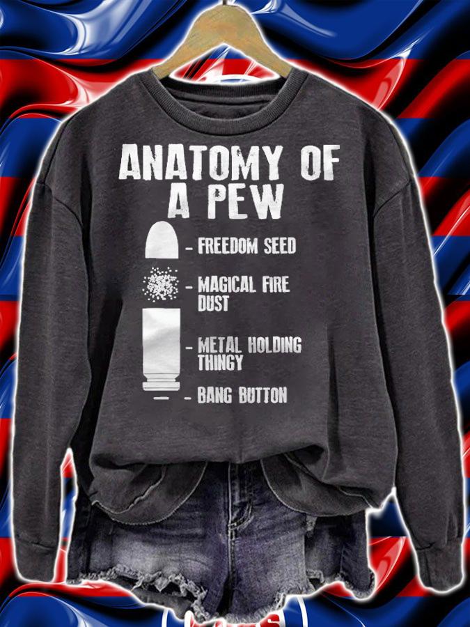 Anatomy Of A Pew Shirt Funny Weapon Gun Bullet-Proof Gift Shirt t-shirt
