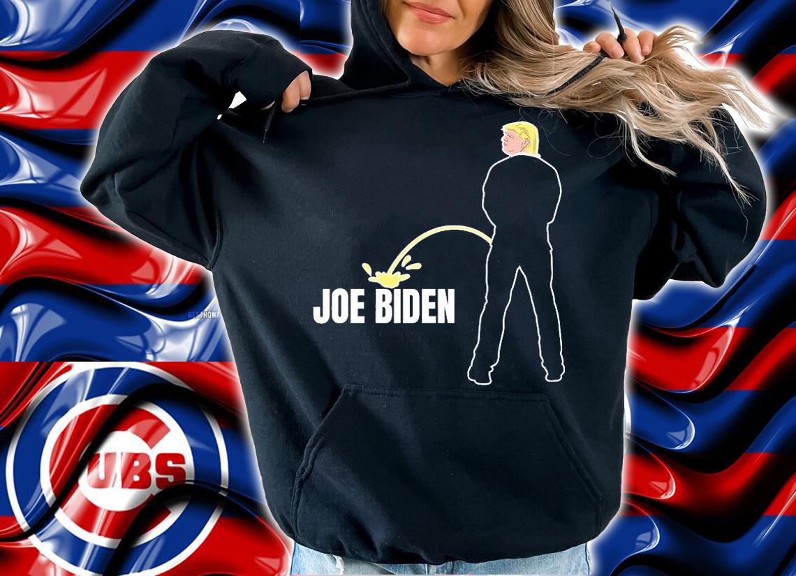 Anti Joe Biden Pro Donald Trump Pissing On Joe Biden T-Shirt t-shirt hoodie