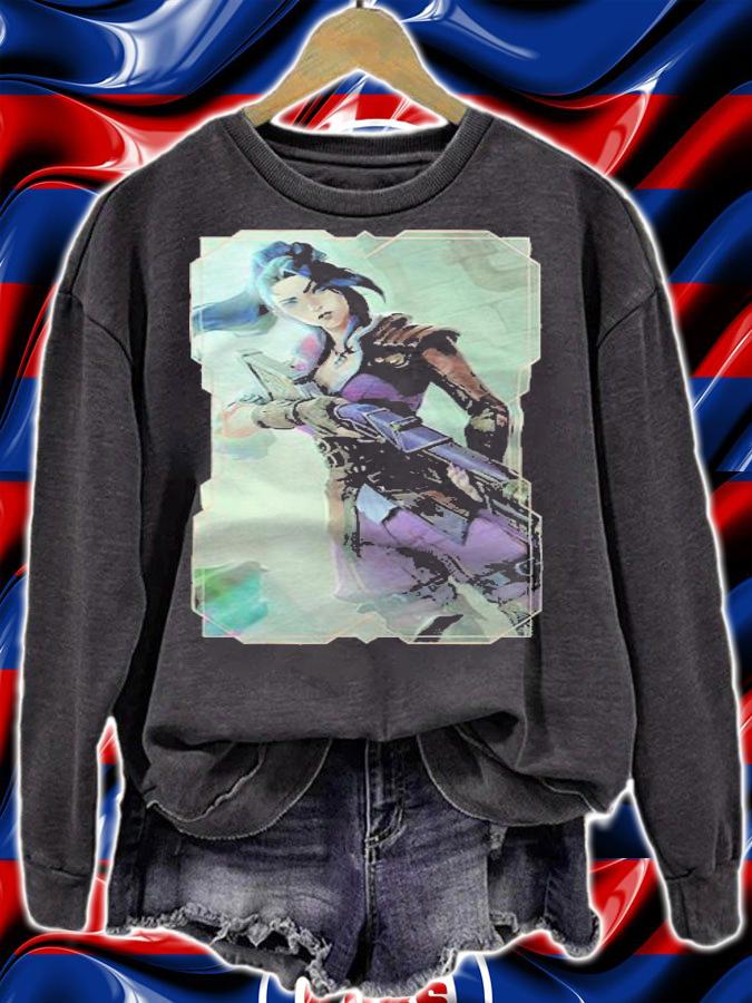 Arcane Caitlyn character poster T-shirt t-shirt sweatshirt