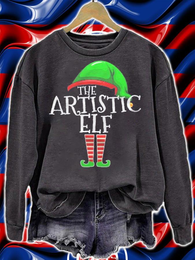 Artistic Elf Group Matching Family Christmas Gift Outfit Art Shirt t-shirt