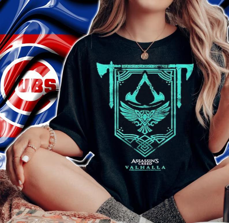 Assassins Creed Valhalla Banner Pullover T-shirt t-shirt woman shirt
